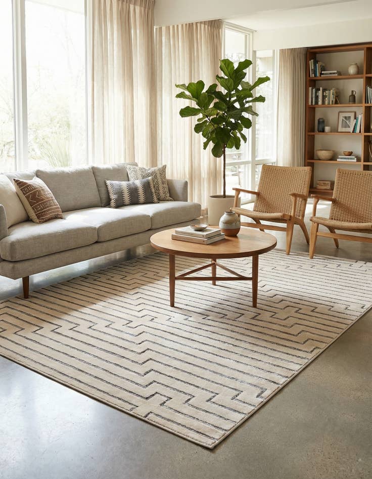 Detail image of 6' x 9' Vogue Geo Rug