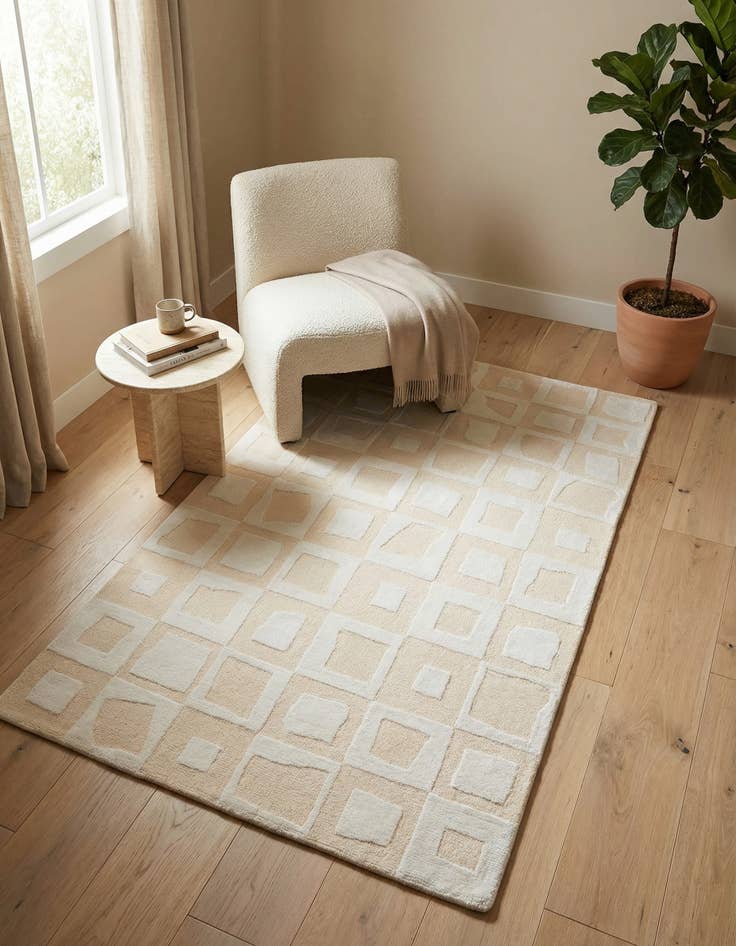 Detail image of 3' x 5' Hand Knotted Darya Wool Rug