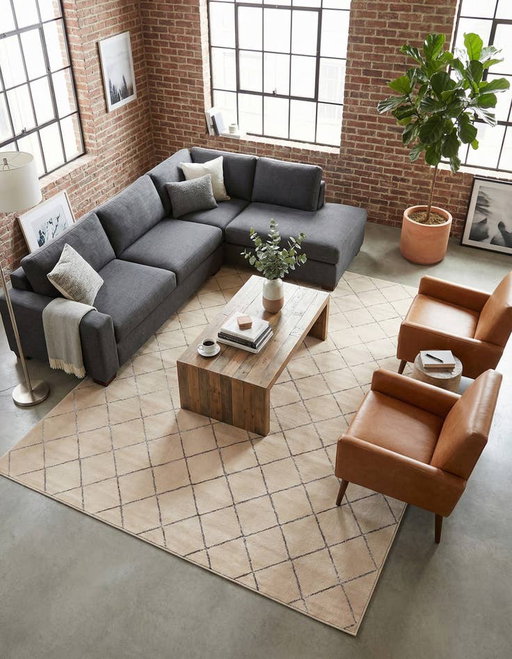 Detail image of  10' x 13' Vogue Geo Rug