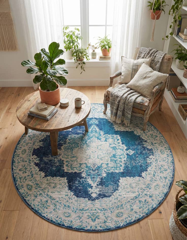 Detail image of 7' x 7' Amulet Round Rug