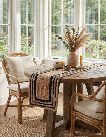 1' 2 x 4' 1 Handmade Braided Jute Table Runner Rug