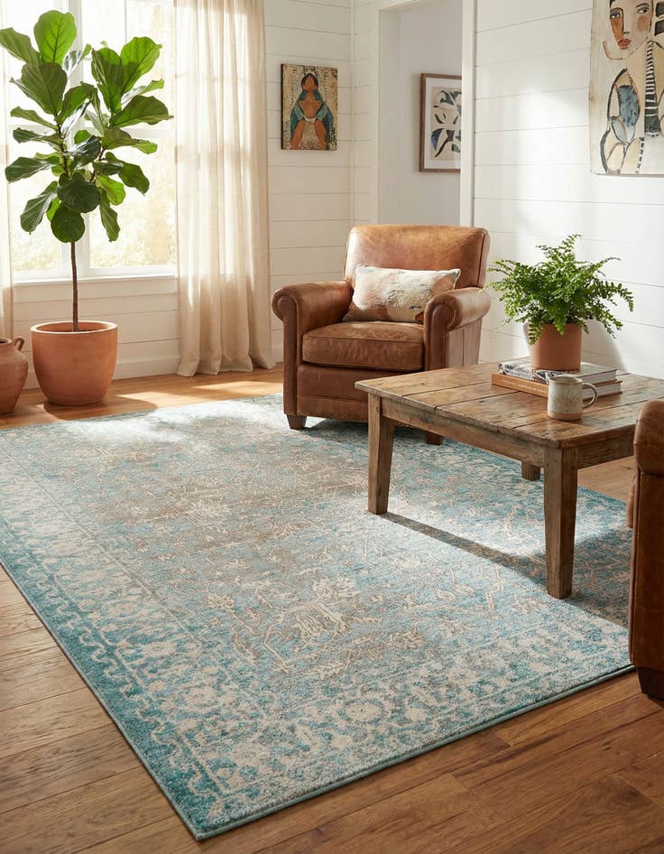 Detail image of 5' x 8' New Vintage Rug