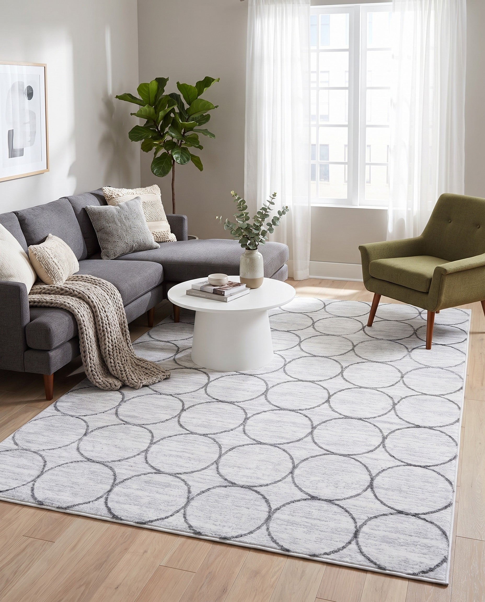 5' x 8' Lattice Trellis Rug