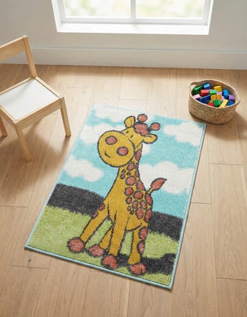 2' 2 x 3' 1 Giraffe Whimsy Kids Rug