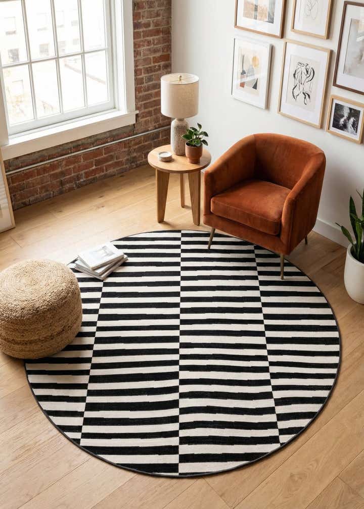 5' 3 x 5' 3 Tribeca Round Rug