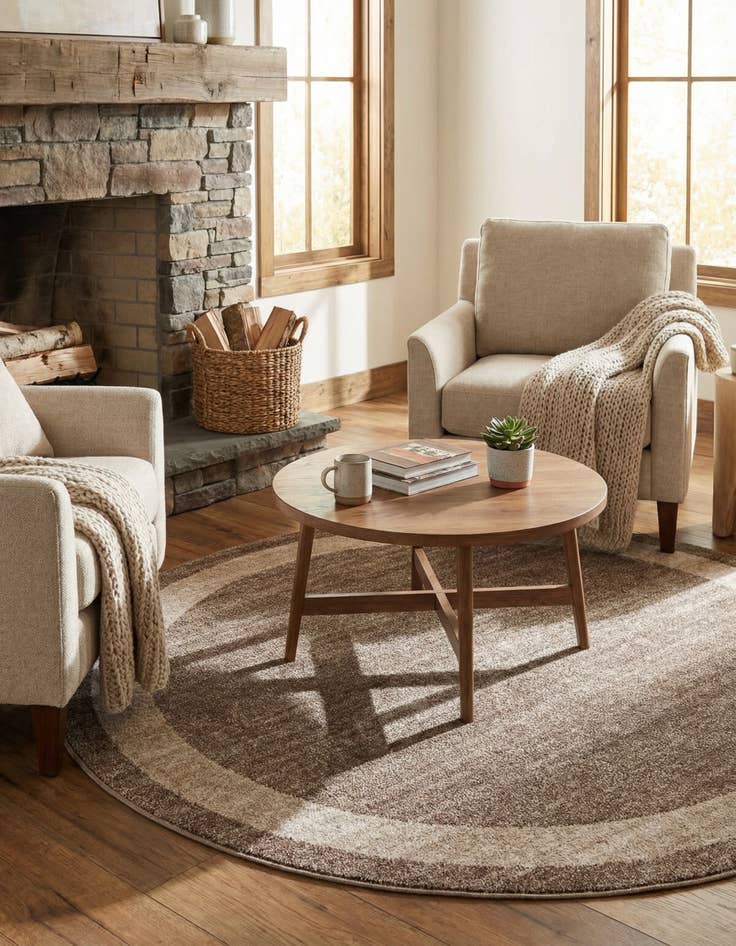 Detail image of 6' x 6' Angelica Round Rug