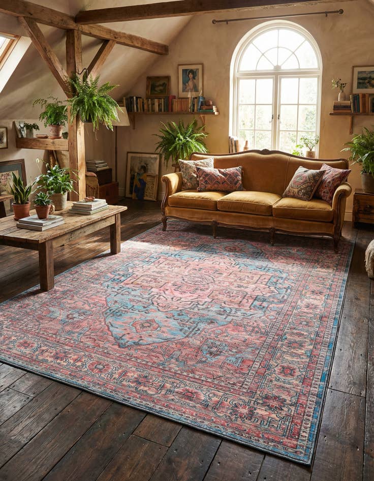 Detail image of 7' 10 x 10' Washable Maahru Rug