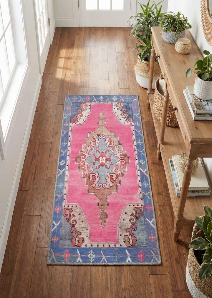 2' x 4' Washable Timeless Runner Rug