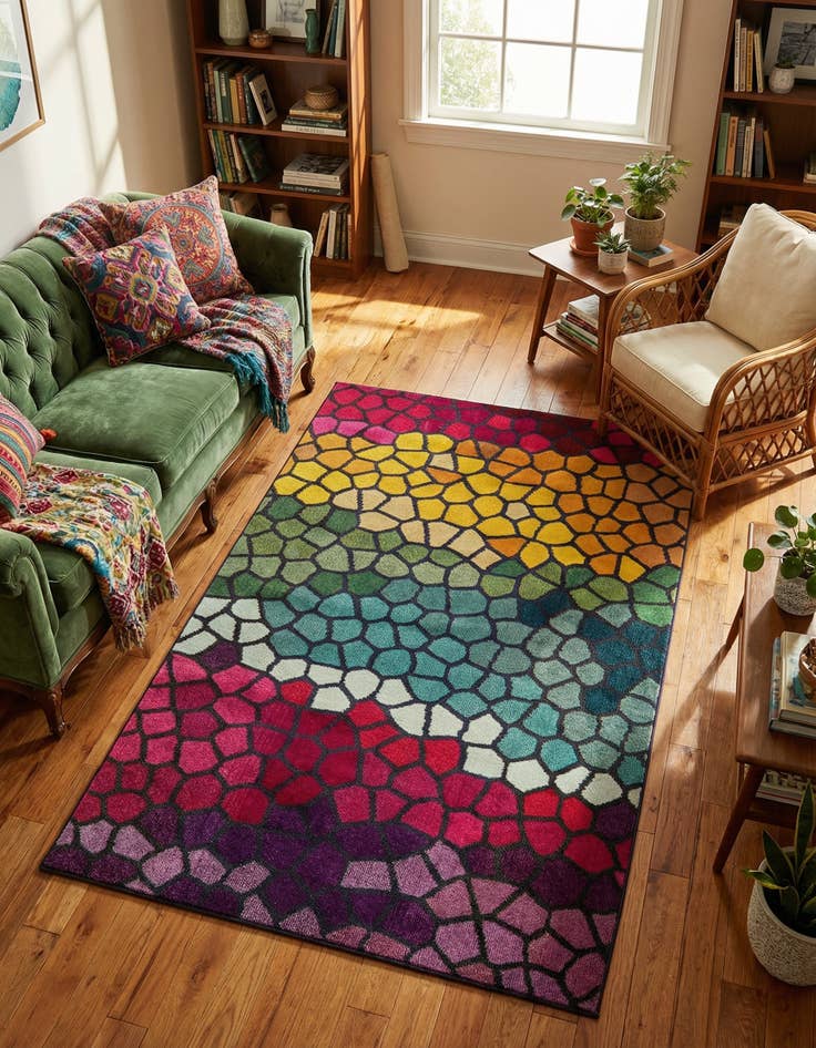 Detail image of 5' x 8' Washable Hyacinth Rug