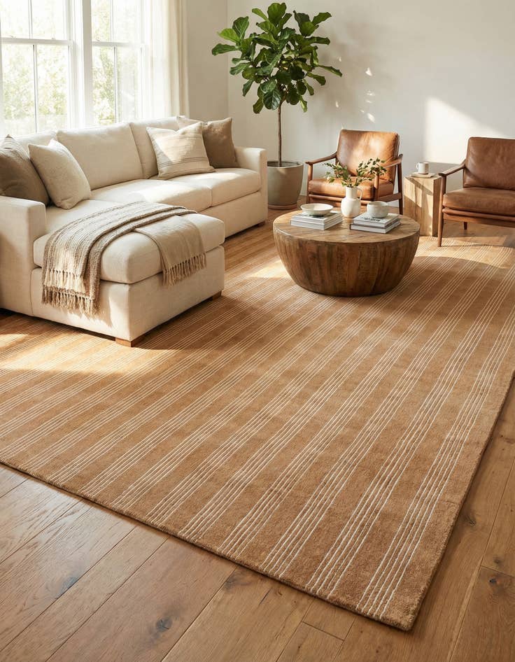 Detail image of 9' x 12' Jill Zarin Striped Wool Rug