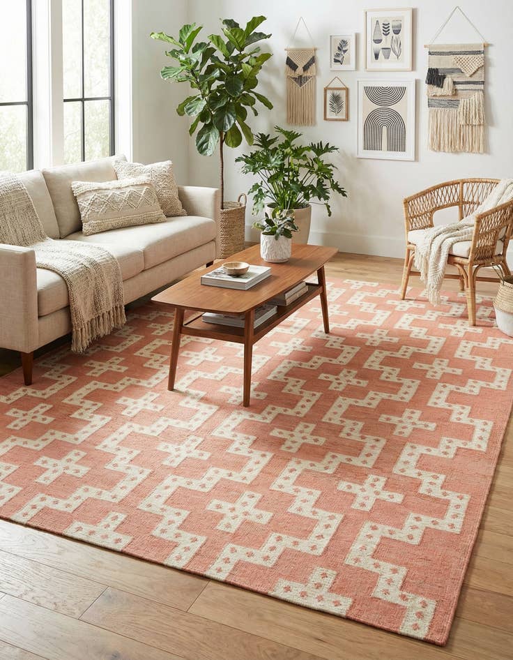 Detail image of 7' 10 x 10' Hand Woven Kilim Wool Rug