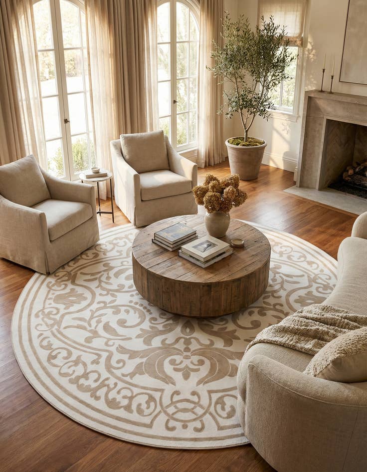 Detail image of 10' 8 x 10' 8 Hermitage Round Rug