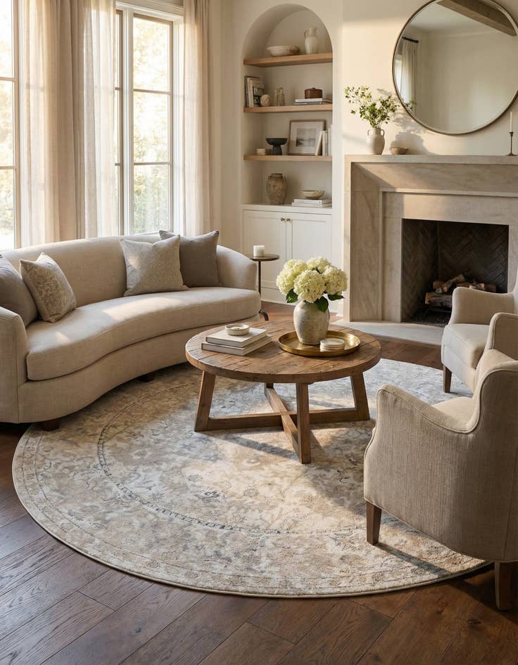 Detail image of 10' x 10' Oregon Round Rug