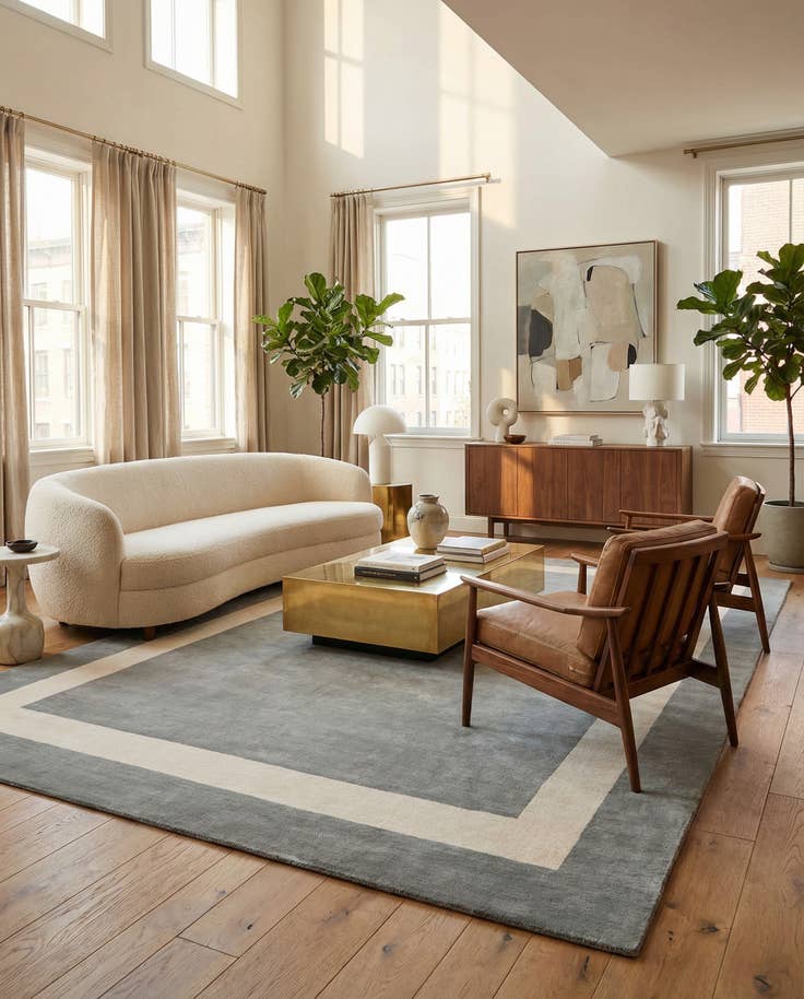 Detail image of 10' x 14' 1 Jill Zarin Border Wool Rug