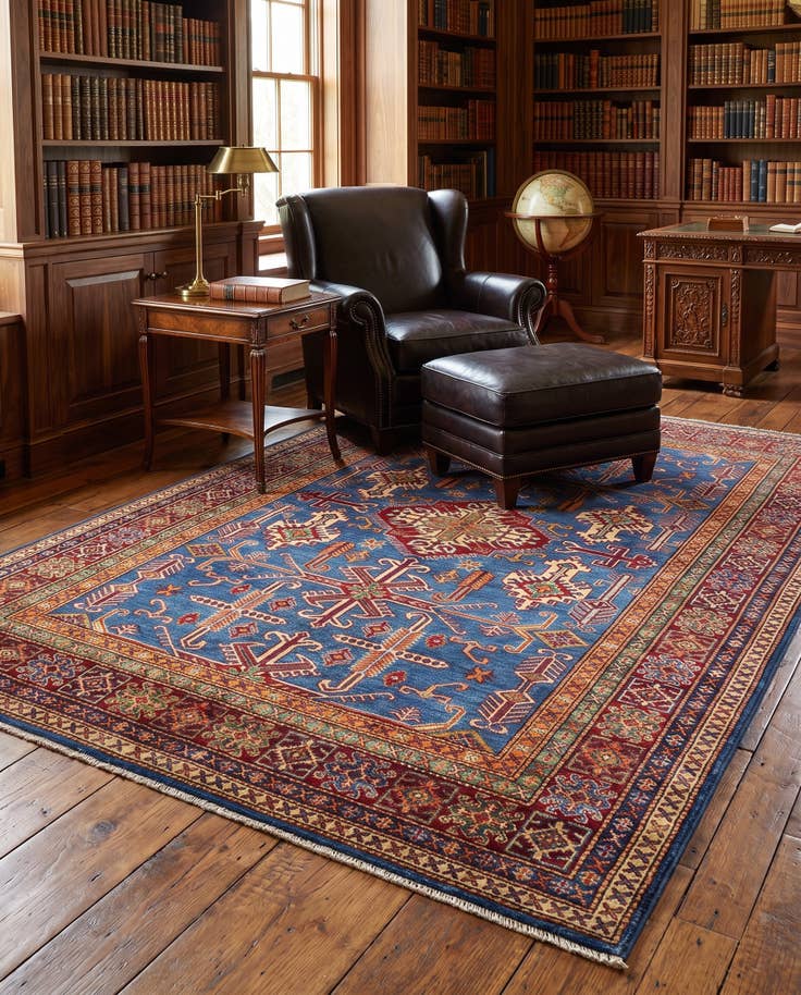 Detailansicht von 180cm x 265cm Handgeknüpft Kazak Teppich