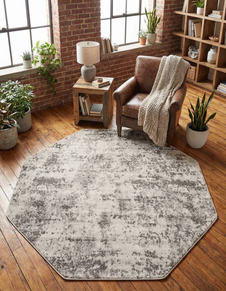 Detail image of 7' x 7' Aurora Octagon Rug