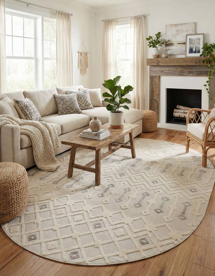 Detail image of 7' 10 x 10' Arlo Oval Rug