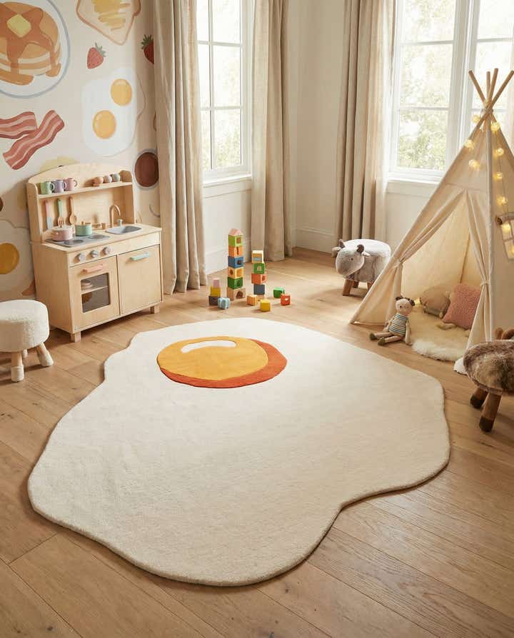 7' 10 x 7' 10 Playtime Kids Wool Freeform Rug