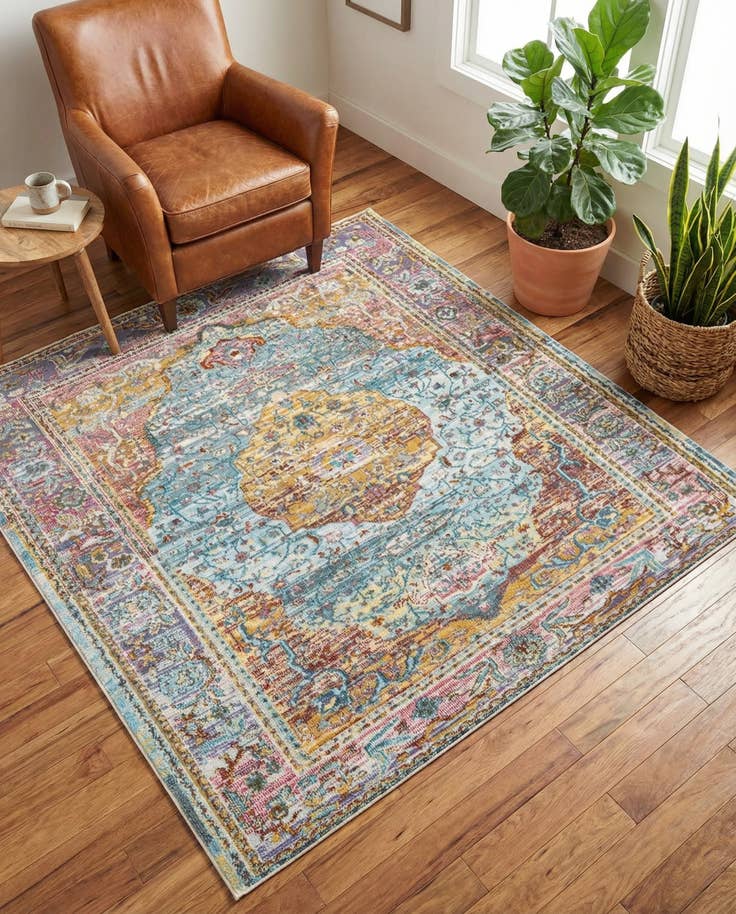 Detail image of 5' x 5' Santiago Square Rug