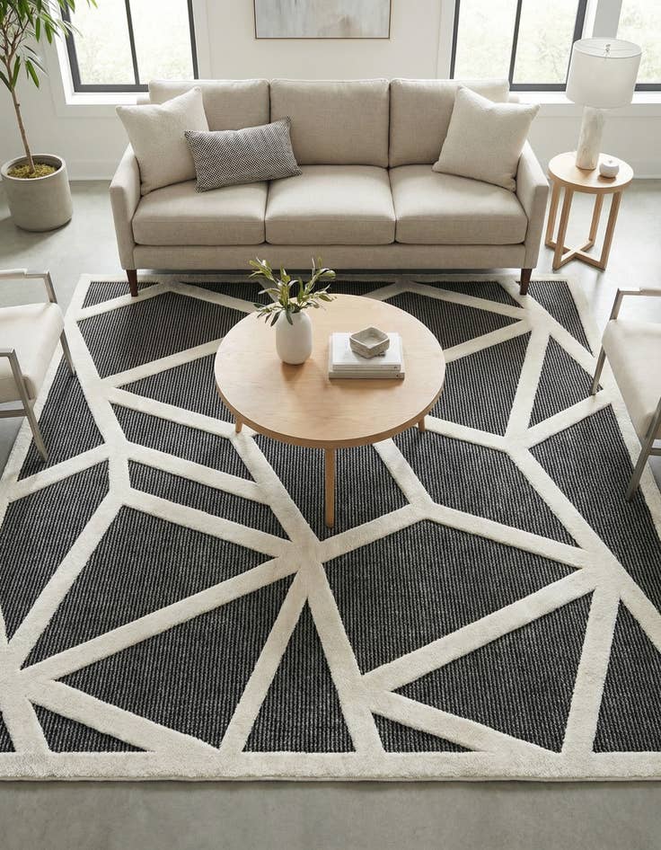 Detail image of 7' 10 x 7' 10 Prismatic Square Rug