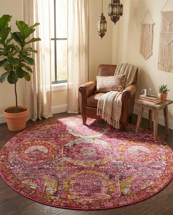 Detail image of 6' x 6' Santiago Round Rug