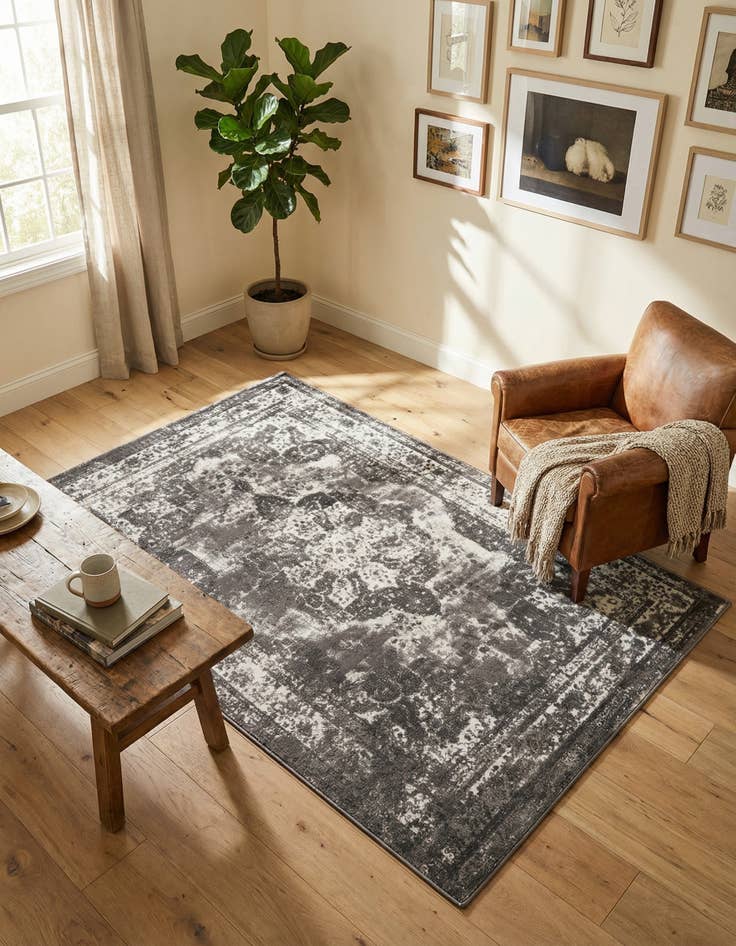 Detail image of 6' x 9' Monaco Rug With Pad Bundle