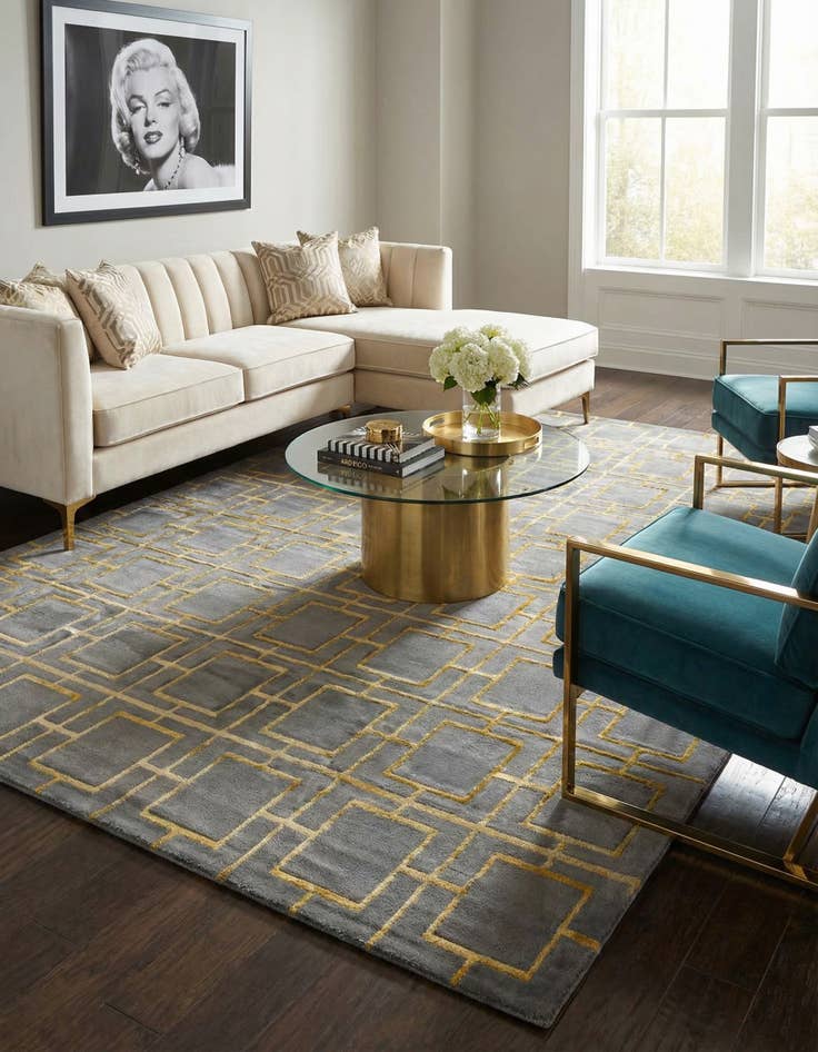 Detail image of 7' 10 x 10' Marilyn Monroe&trade; Glam Deco Rug