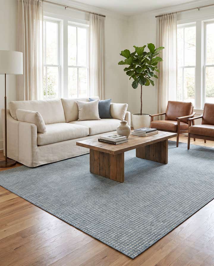 7' 10 x 10' Easy-Clean Checkered Indoor / Outdoor Rug