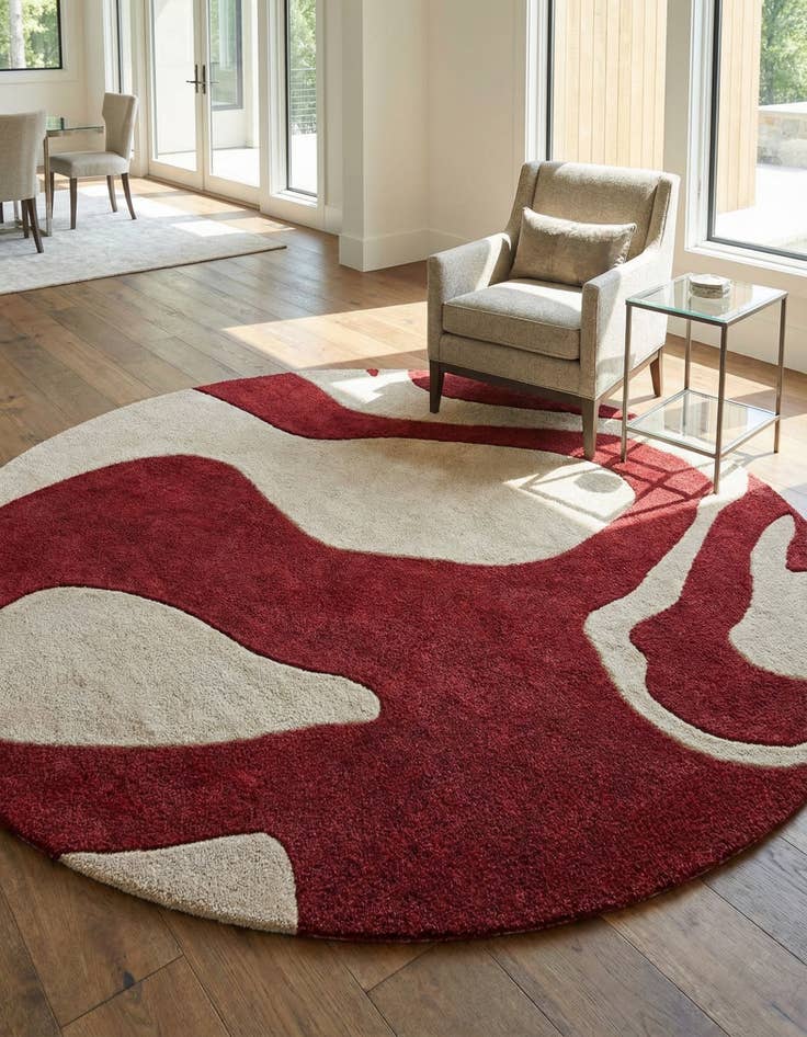 Detail image of 8' x 8' Handtufted Wool Round Rug