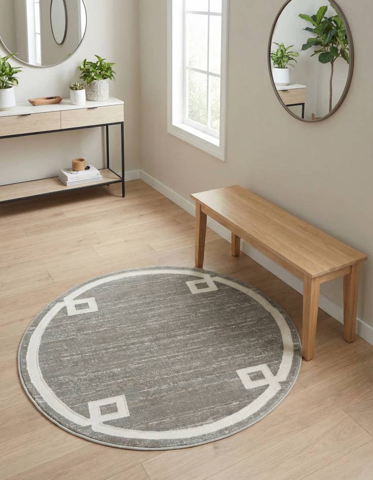 Detail image of Jill Zarin 3' 3 x 3' 3 Uptown Lenox Hill Round Rug