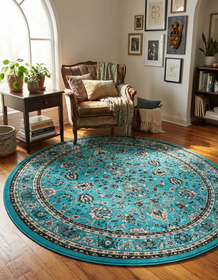 Detail image of 7' 10 x 7' 10 Yasmin Round Rug
