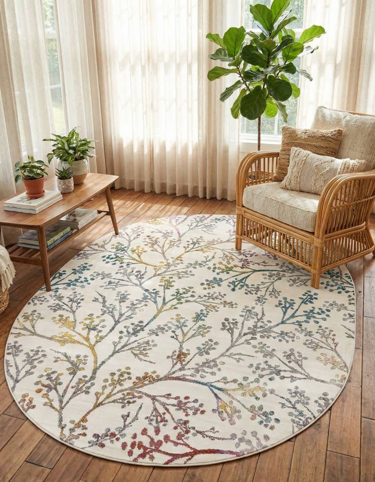 Detail image of 7' 10 x 10' Blossom Oval Rug