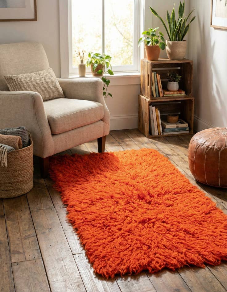 Detail image of 2' x 3' 10 Hand Knotted Moroccan Wool Runner Rug