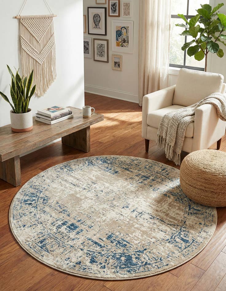 Detail image of  4' x 4' Caspian Round Rug