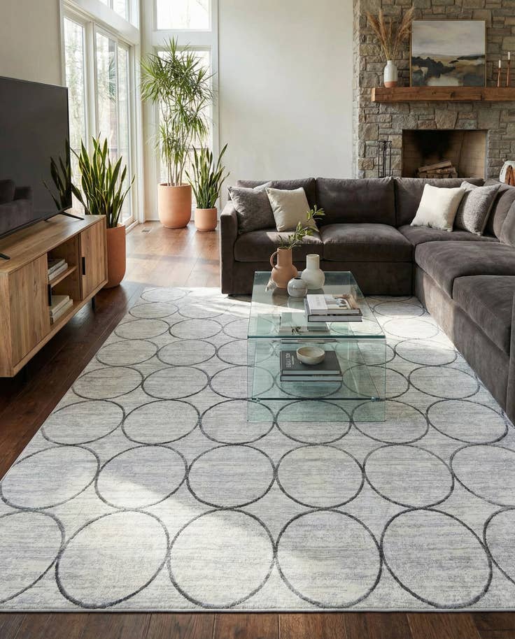 Detail image of 9' 10 x 14' Lattice Trellis Rug