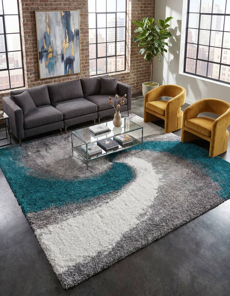 Detail image of 9' 10 x 13' Soft Touch Shag Rug