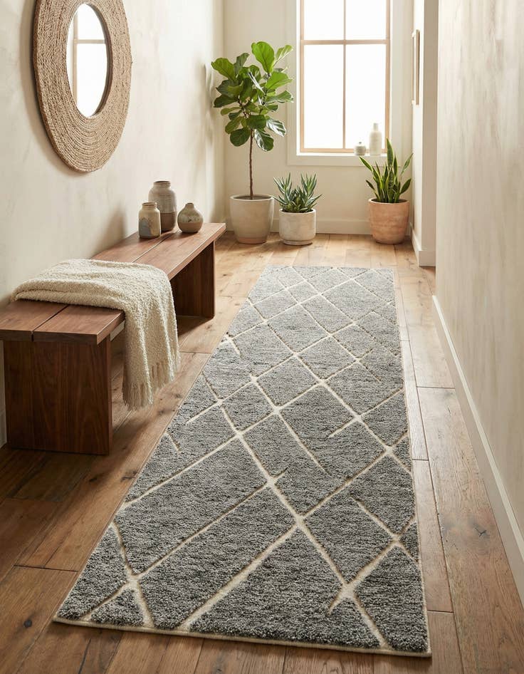 Detail image of 2' 7 x 12' Atlas Moroccan Wool Runner Rug