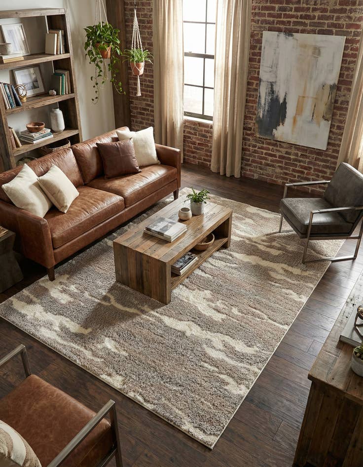 Detail image of 5' x 8' Sepia Rug