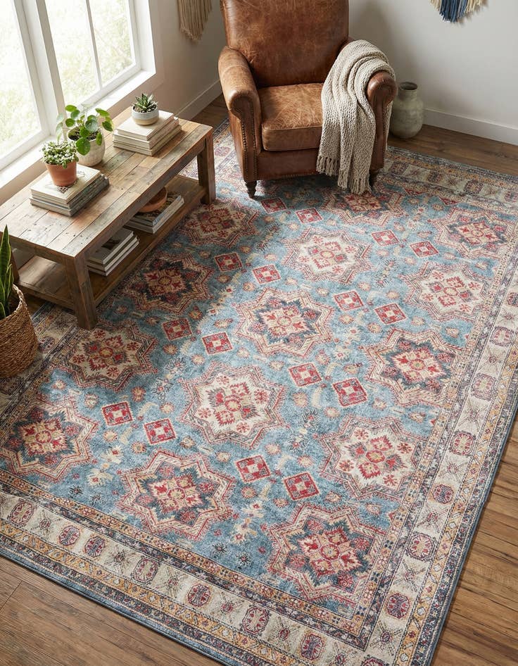 Detail image of 9' 5 x 13' 1 Washable Timeless Rug