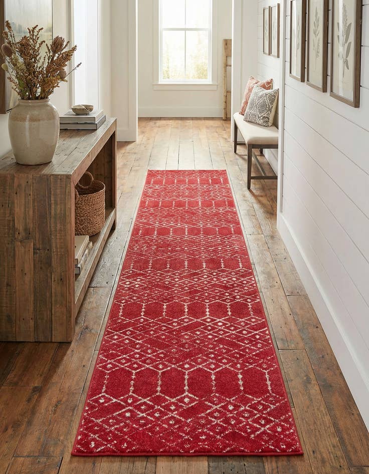 Detail image of 3' x 13' Paxon Trellis Runner Rug