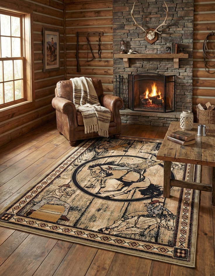 Detail image of 5' 3 x 8' Pioneer Rug