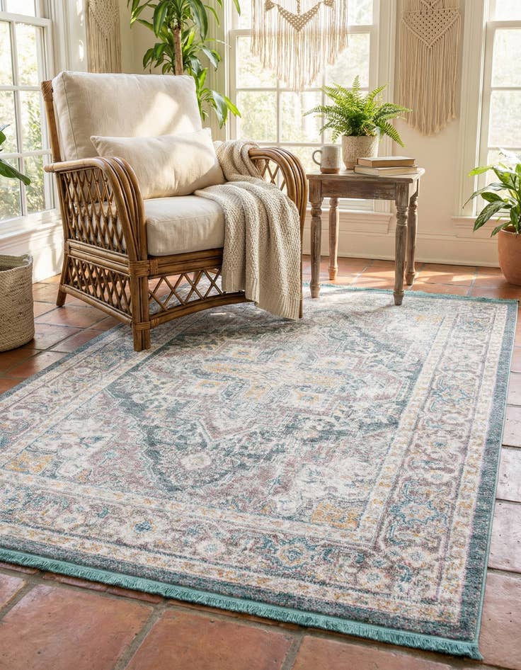 Detail image of 5' 5 x 8' Santiago Rug