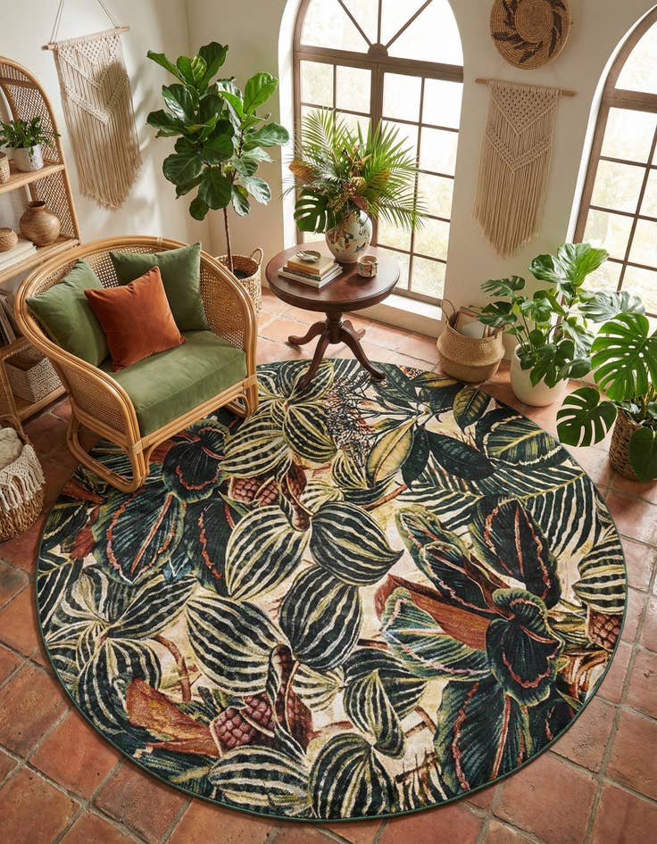 Detail image of 10' x 10' Blossom Round Rug