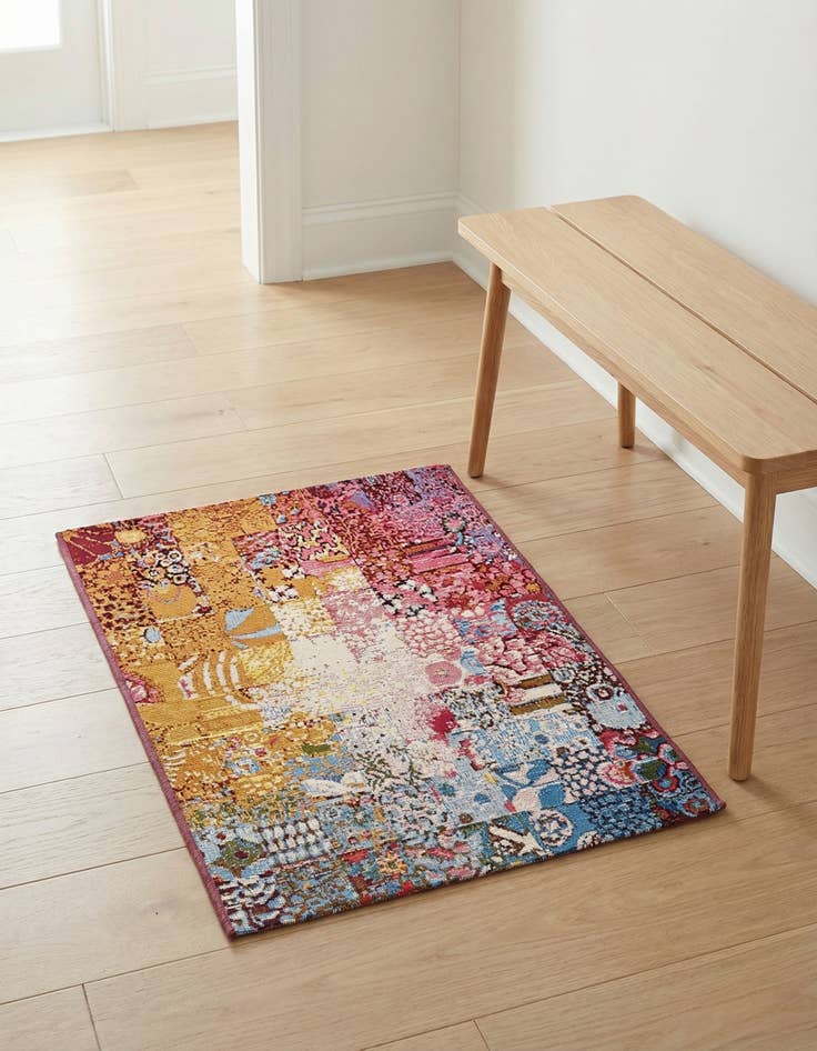 Detail image of 2' x 3'  Washable Modern Indoor / Outdoor Rug