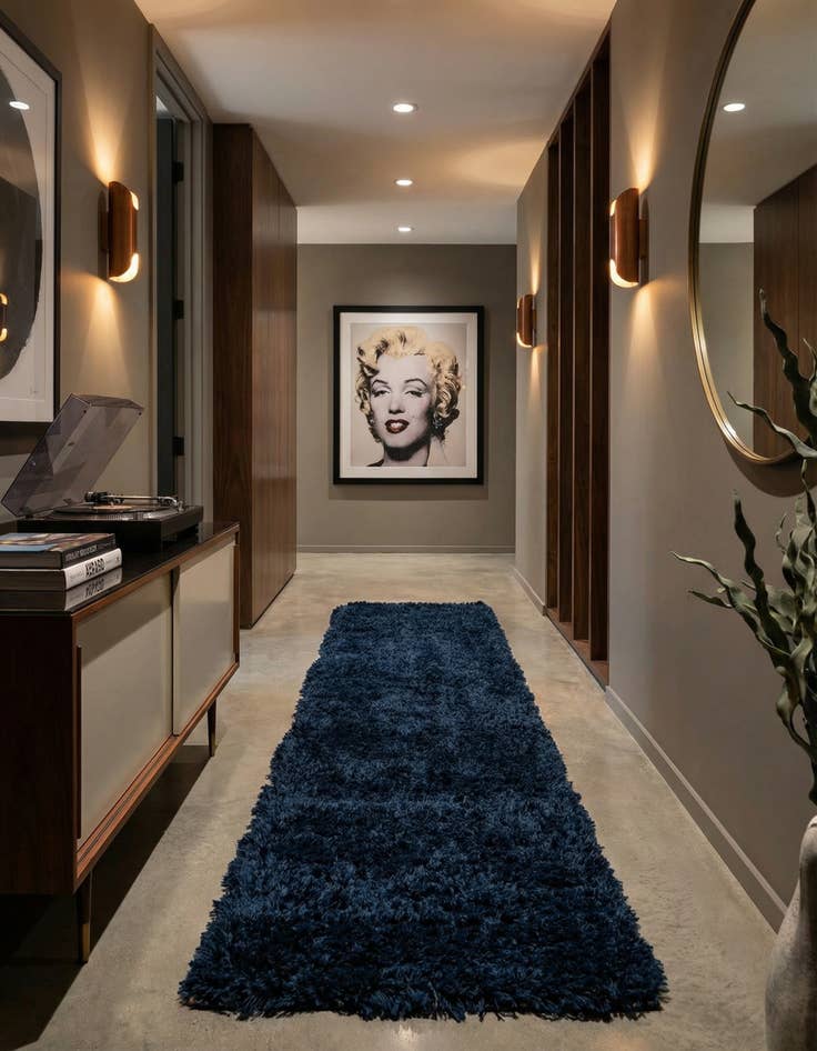 Detail image of 2' x 10' Marilyn Monroe&trade; Shag Runner Rug