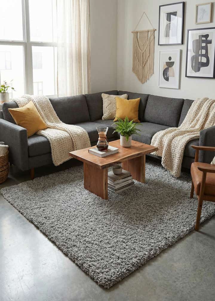 5' 10 x 9' Zermatt Shag Rug