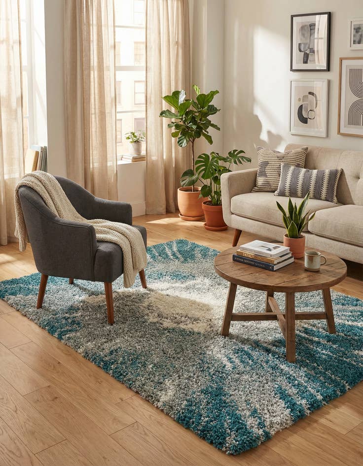 Detail image of 4' x 6' Soft Touch Shag Rug