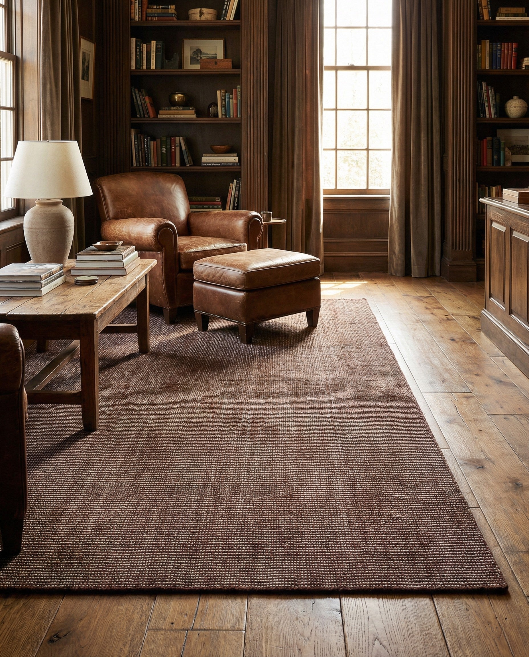 5' 1 x 8' Hand Woven Jill Zarin English Manor Wool Rug