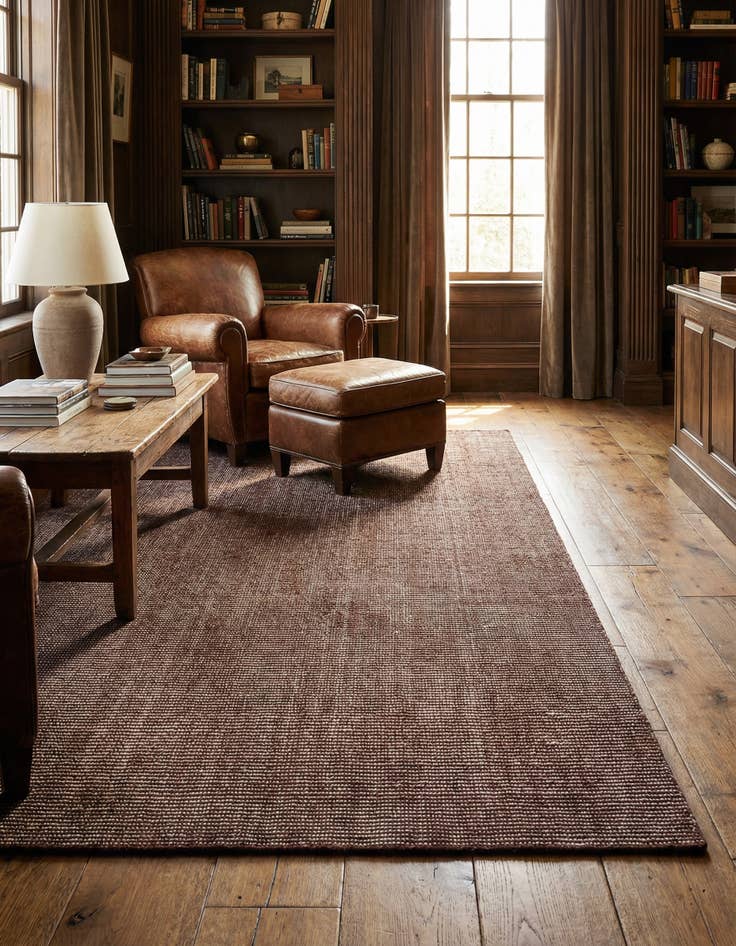 Detail image of 5' 1 x 8'  Hand Woven Jill Zarin English Manor Wool Rug