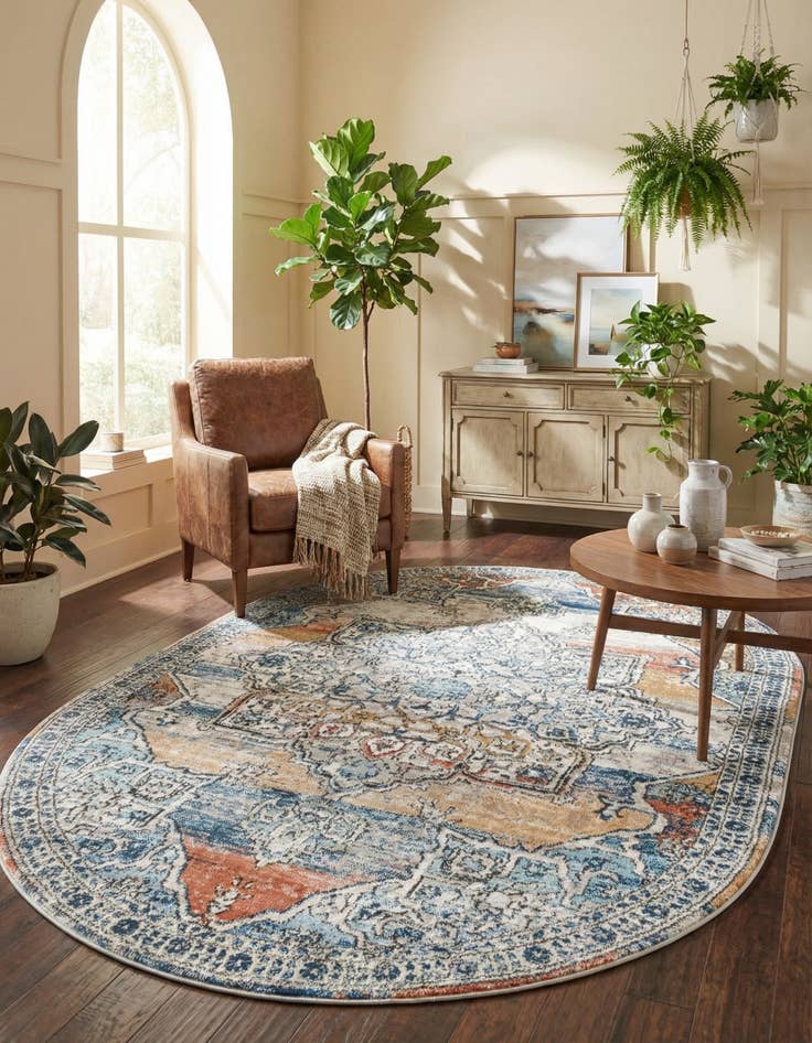 Detail image of 5' 3 x 8' Nyla Oval Rug